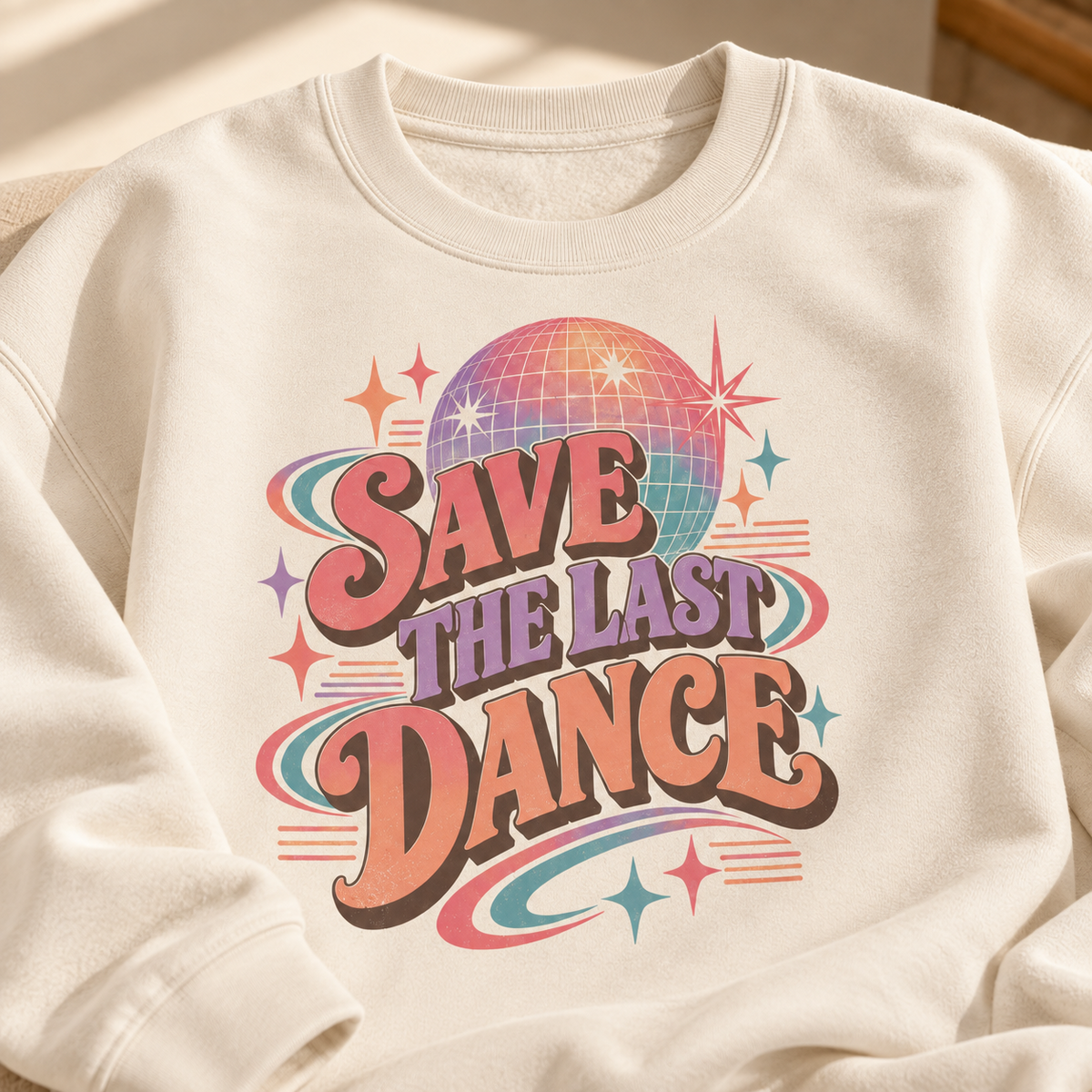 Lumiera Save The Last Dance Sandshell crewneck close-up
