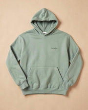 Sage Locked In hoodie flat lay
